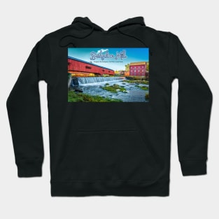 Bridgeton Mill and Covered Bridge Hoodie